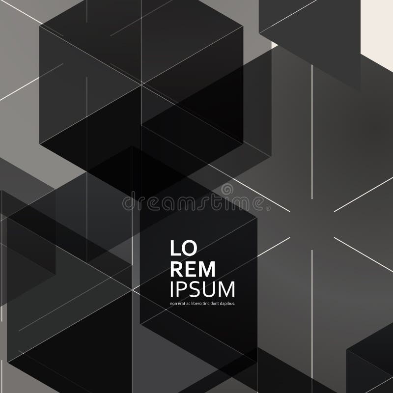 Vector Abstract Colorful Hexagon Concept / Creative Background royalty free illustration