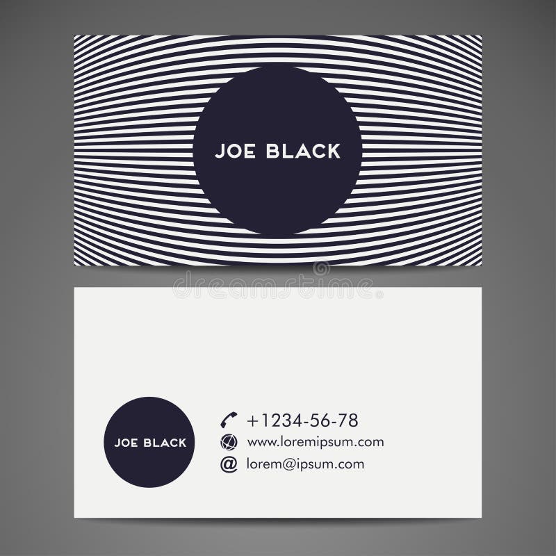 Vector abstract creative business card. Blue, branding.