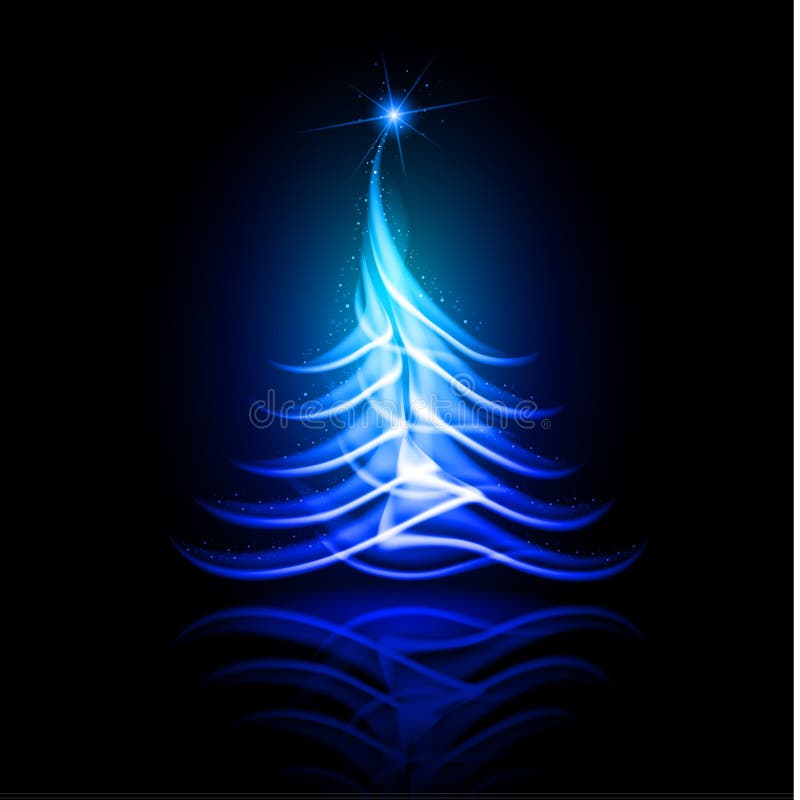 Vector abstract design. Christmas tree.