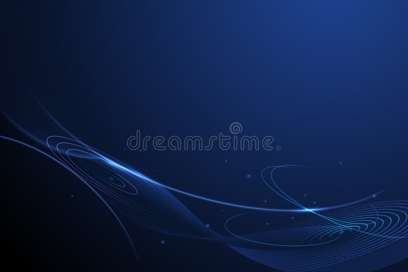 Vector abstract dynamic geometric shape, wave flow line, light effect and texture on blue gradient color vector illustration