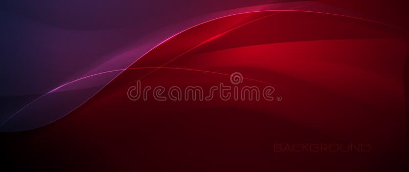 Vector abstract dynamic geometric shape, wave flow line, light effect, and texture on red gradient color vector illustration