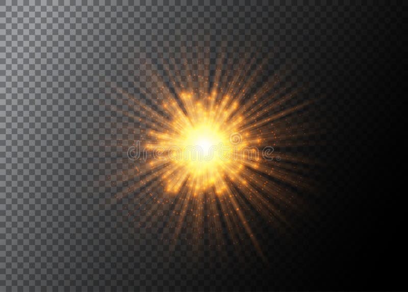 Vector abstract explosion background. Firework element isolated on transparent. stock illustration