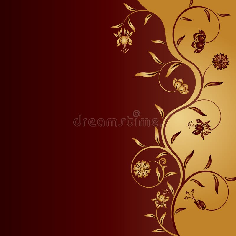 Vector abstract floral background