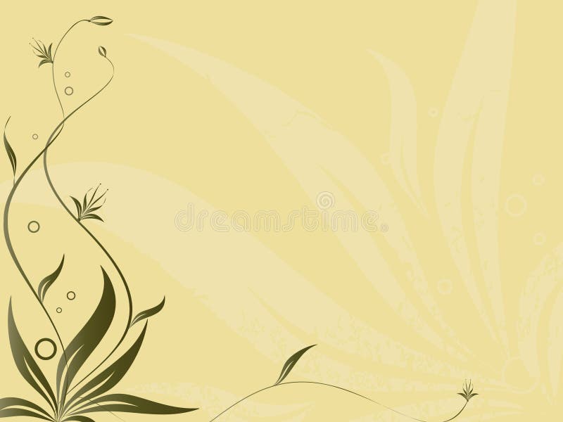 Vector abstract floral composition