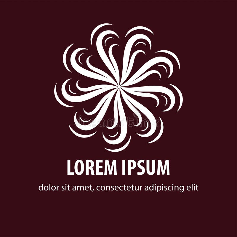 Vector Abstract Flower Logo Icon Stock Vector Illustration of icon