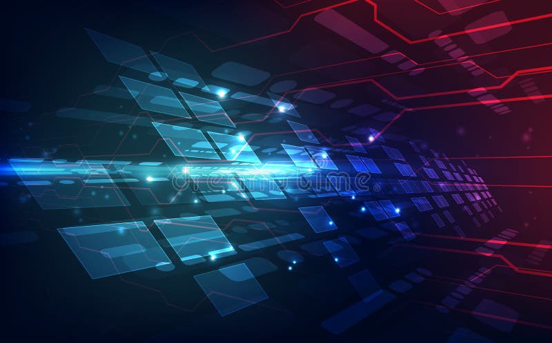 Vector Abstract futuristic high speed data transfer, Illustration high digital technology colorful background concept. vector illustration
