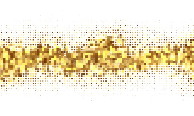 Vector abstract futuristic particle background. Overlay halftone background. Gold shiny particles vector illustration