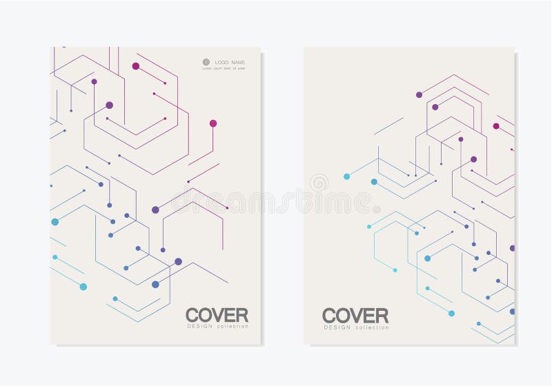 Vector abstract geometric background. Modern brochure design element stock illustration