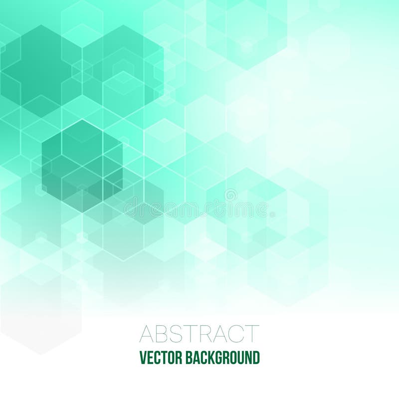 Hexagon Vector Abstract Technology Background Stock Illustration