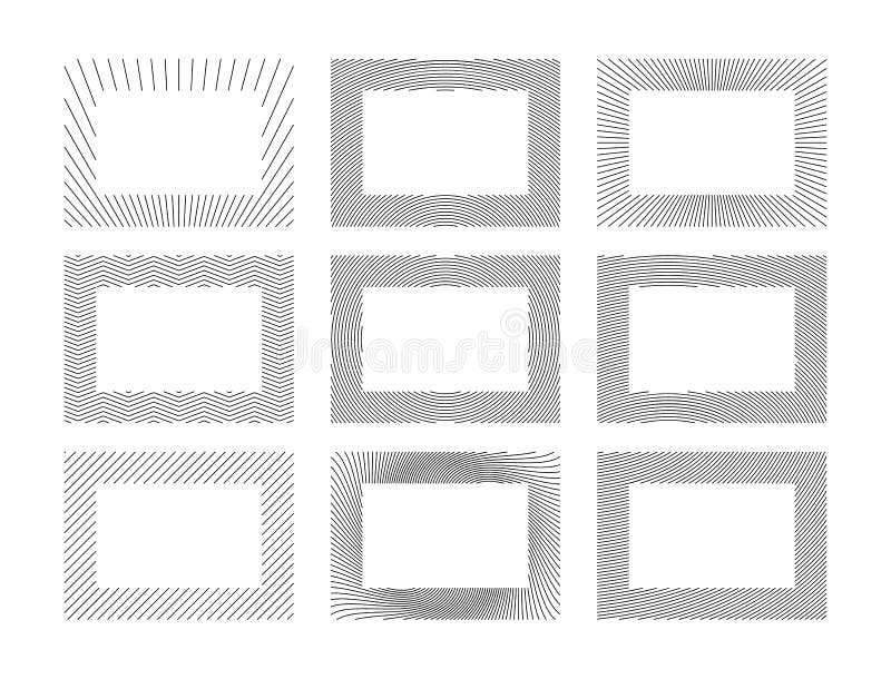 Abstract Frames Collection royalty free illustration
