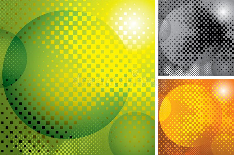 vector abstract halftone backgrounds