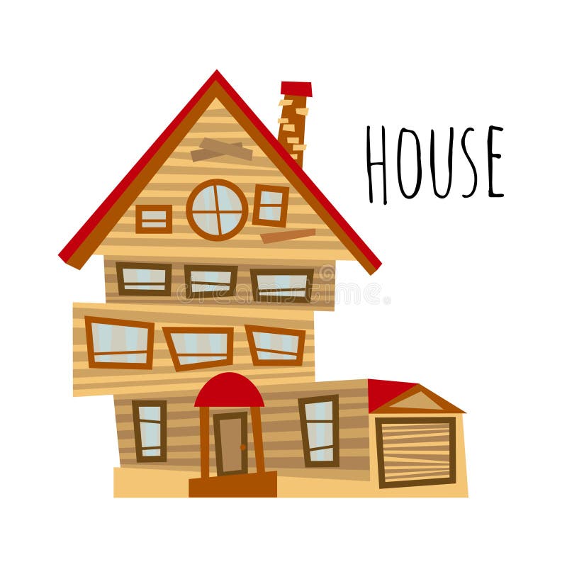 Vector abstract house stock vector. Illustration of logo 104416402