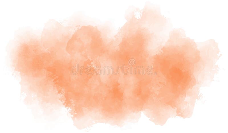 Watercolor soft orange background.