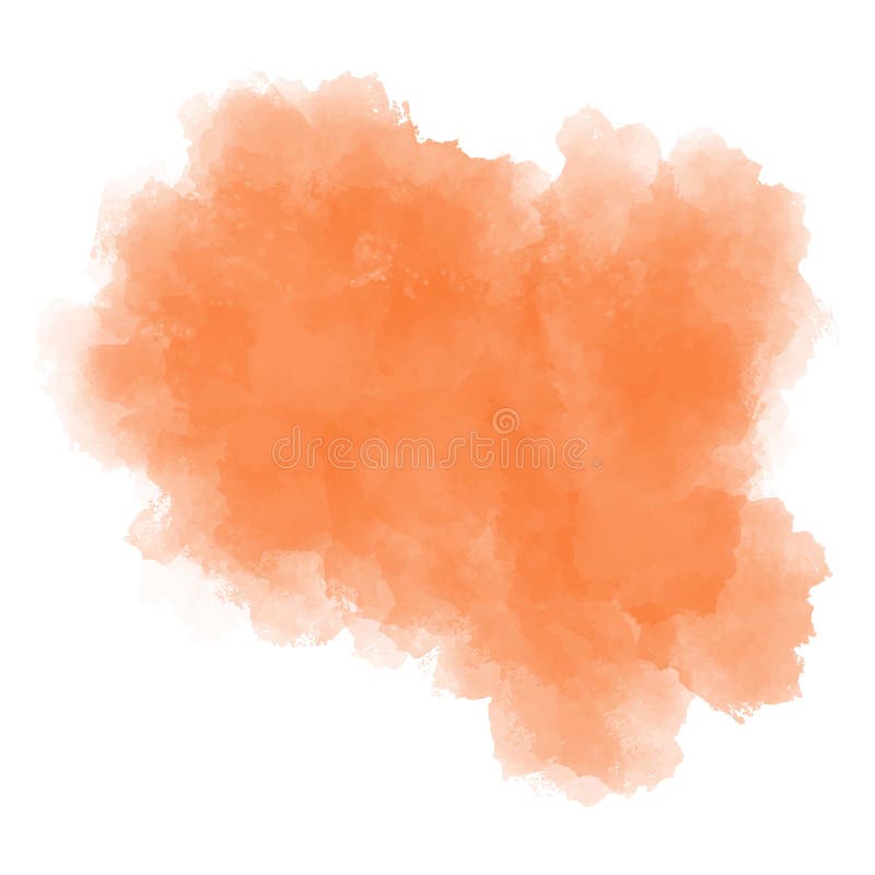 Watercolor Soft Orange Background. Stock Vector - Illustration of splash,  paper: 164552769