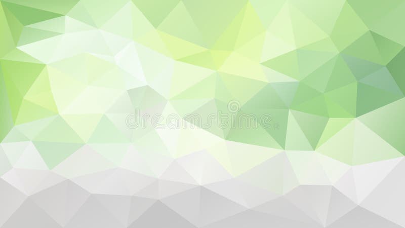 Vector irregular polygonal background - triangle low poly pattern - light lime green, gray and white color vector illustration Vector irregular polygonal background - triangle low poly pattern - light lime green, gray and white color vector illustration