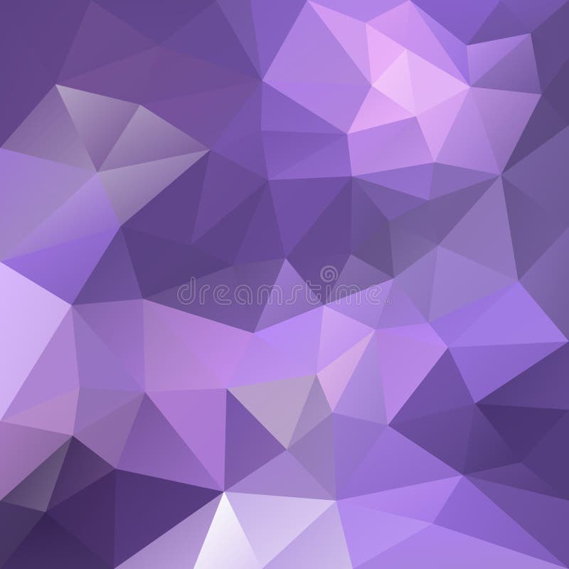 Vector irregular polygonal square background - triangle low poly pattern - light purple, ultra violet and lavender color stock illustration Vector irregular polygonal square background - triangle low poly pattern - light purple, ultra violet and lavender color stock illustration