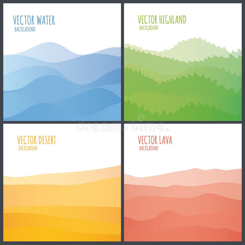 Vector abstract landschap vector illustratie