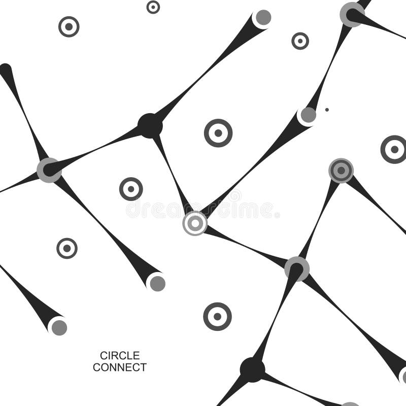 Vector abstract line science background stock illustration