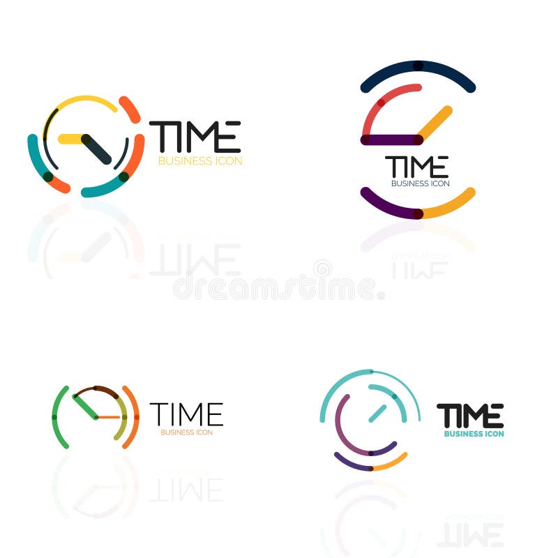 Clock Time Company Logo Business Concept Stock Illustrations 2,428 Clock Time Company Logo