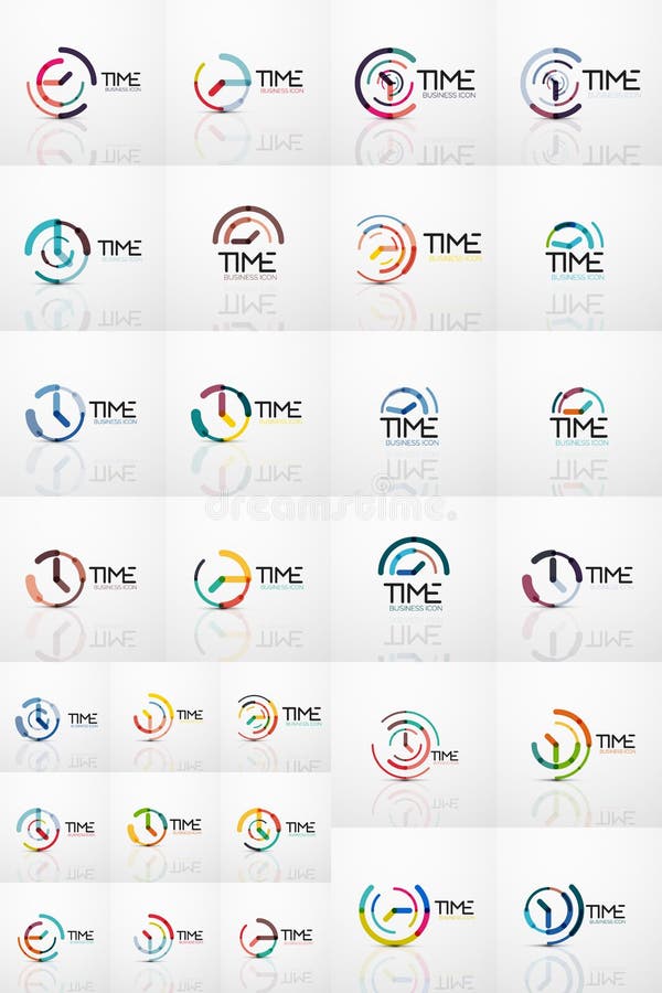 Clock Time Company Logo Business Concept Stock Illustrations 2,428 Clock Time Company Logo