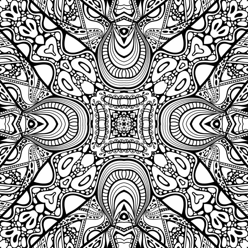 Vector Abstract Modern Cartoon Seamless Pattern Stock Vector