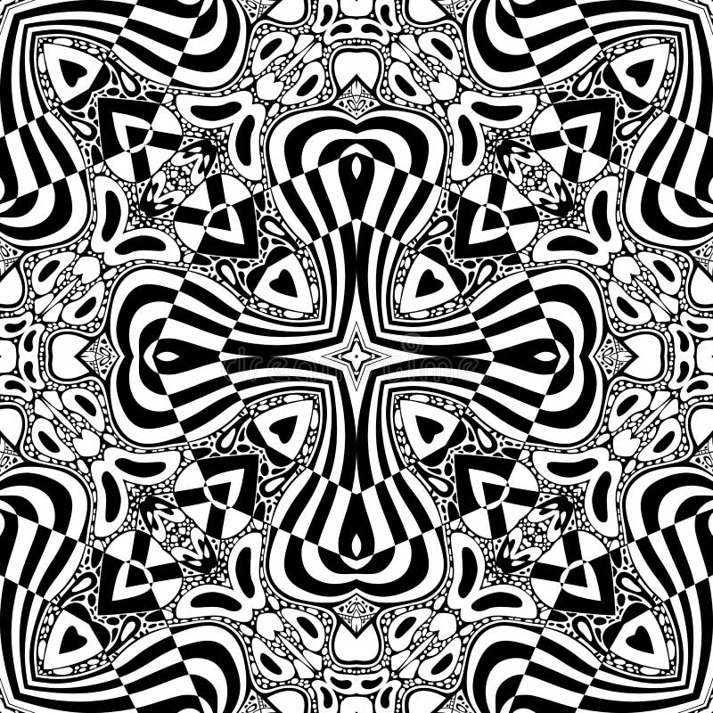 Vector Abstract Modern Cartoon Seamless Pattern Stock Vector