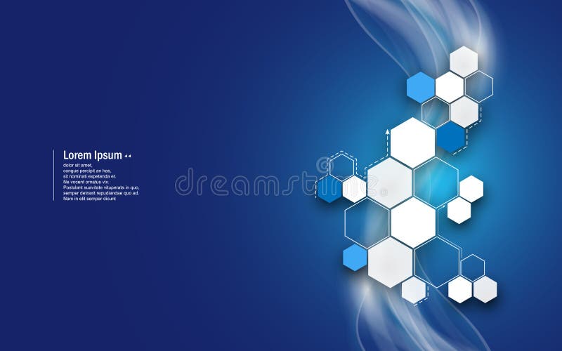 Vector abstract modern tech pattern background stock illustration
