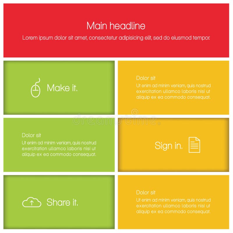 Vector abstract mozaïekmalplaatje. Colorfullyrechthoeken met plac royalty-vrije illustratie