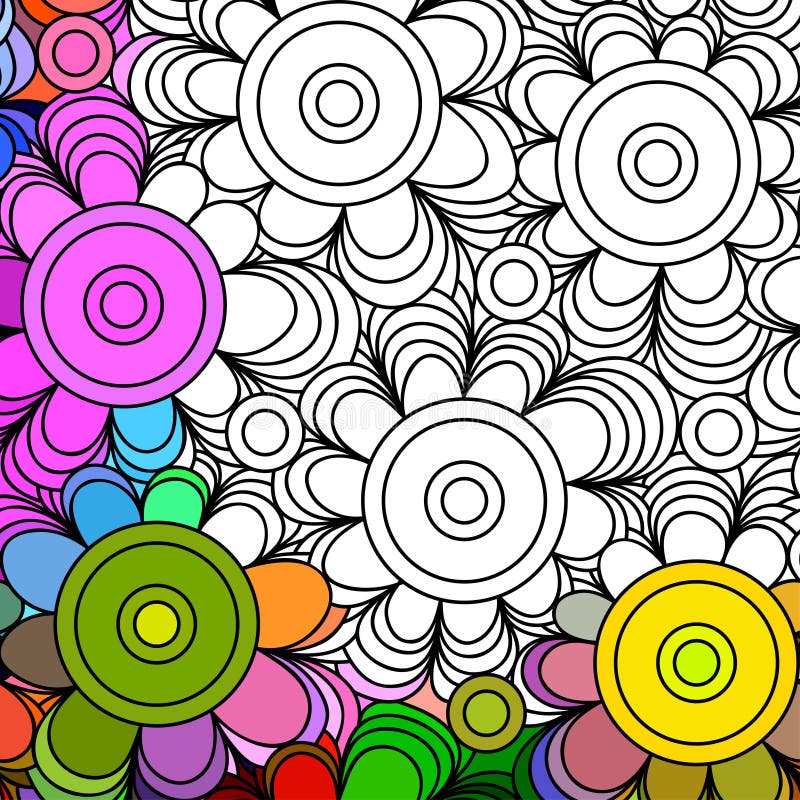 Vector abstract seamless fantasy pattern hand drawn ornaments royalty free illustration