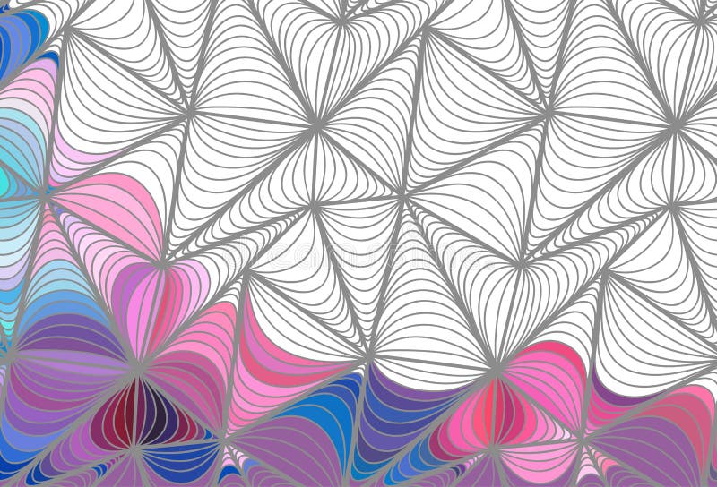 Vector abstract seamless fantasy pattern hand drawn ornaments stock illustration