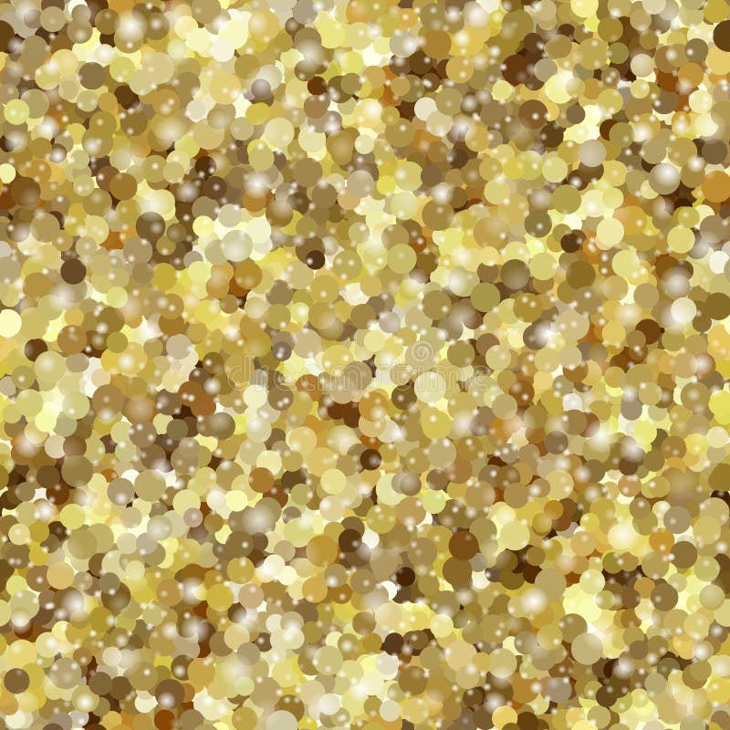 Vector abstract seamless pattern.. Circular ornament. Gold glitter shiny texture. Vector abstract seamless pattern vectors