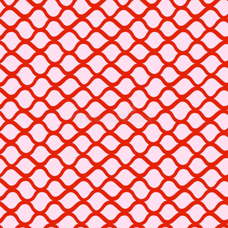 Vector abstract seamless pattern of net. Repeating background with red intertwining lines in hand drawn style. Design for fabric, wallpaper, wrapping paper, cover, poster, invitation. Vector abstract seamless pattern vectors