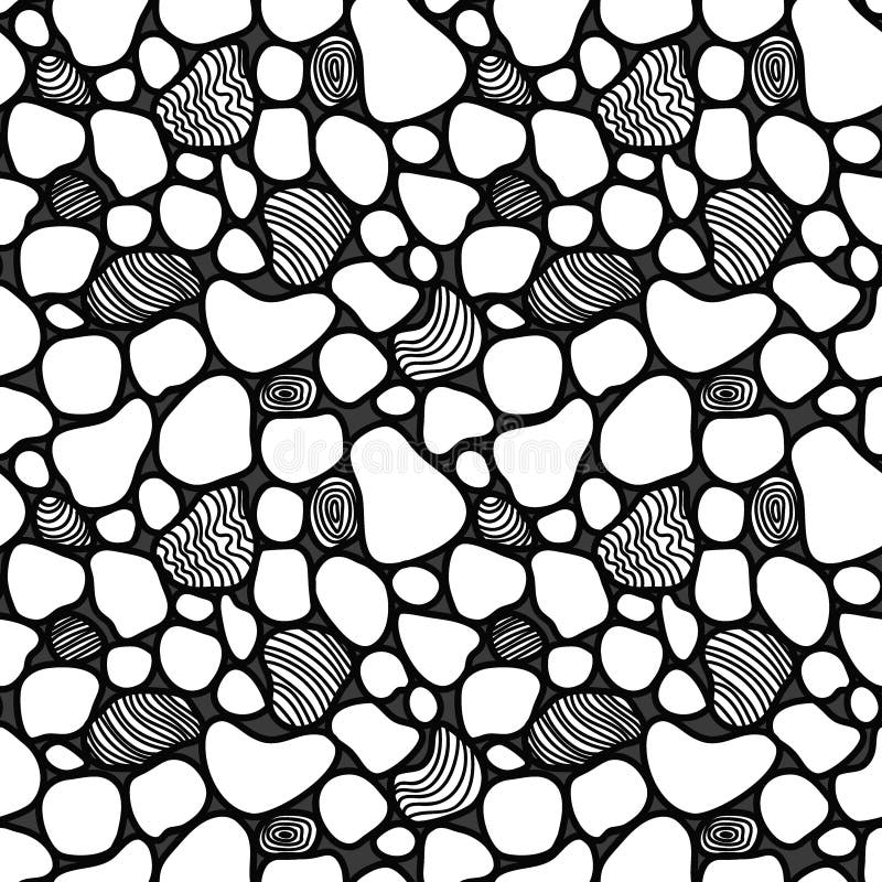 Vector abstract seamless pattern with tiles in royalty free illustration