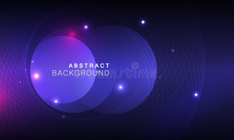 Vector abstract space background with abstract elements stock illustration