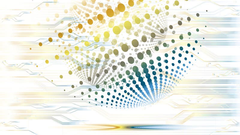 Vector abstract technological colorful global background vector illustration