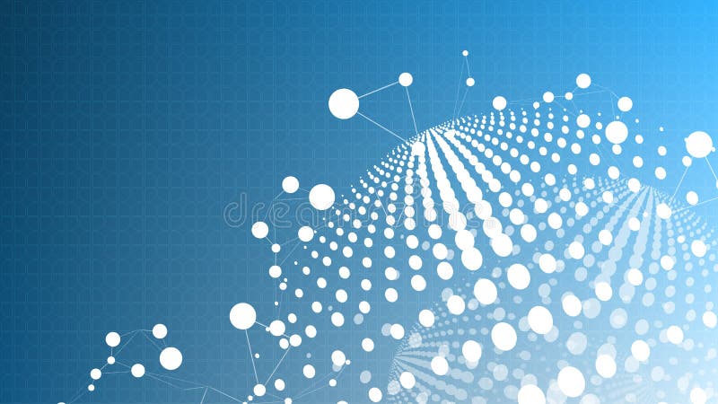 Vector abstract technological global cell background royalty free illustration