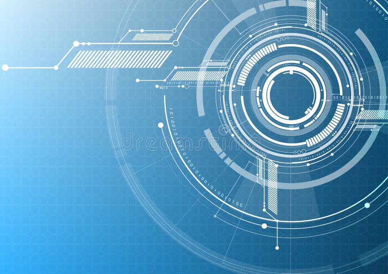 Vector abstract technological interface style background vector illustration