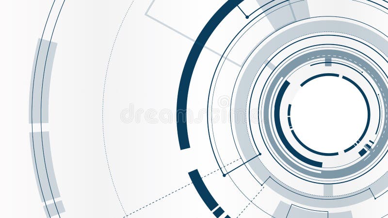 Vector abstract technological tunnel template vector illustration