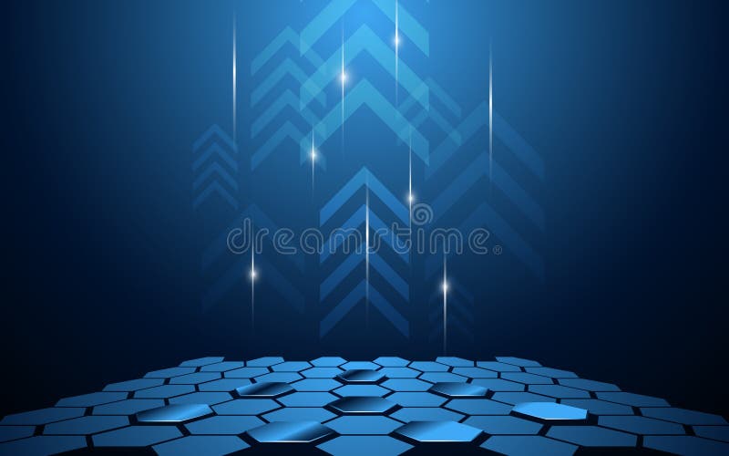 Vector abstract technology innovation move up background vector illustration