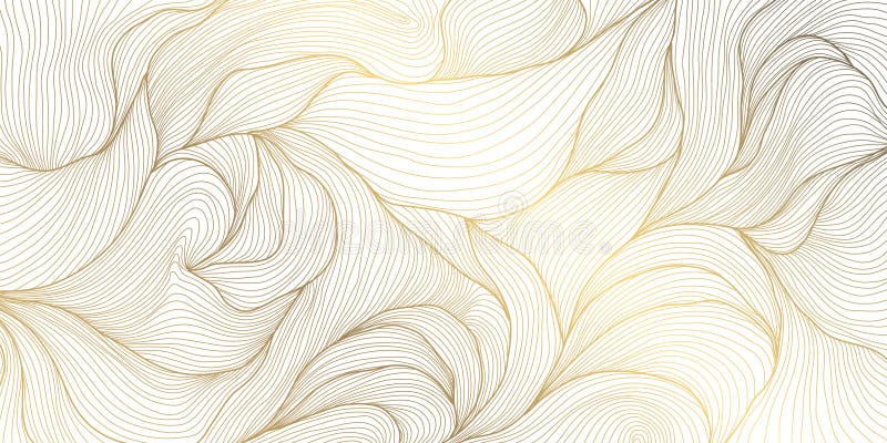 Textură abstractă vectorială cu undă organică de fundal de lux. design elegant pentru forme, auriu, premium pentru alb stock photography