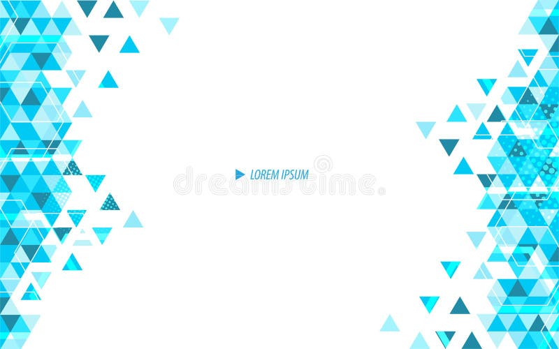 Vector abstract triangle innovation modern concept background stock illustration