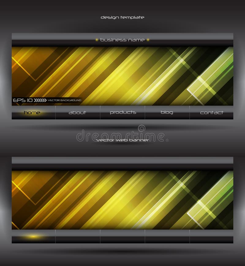 Vector abstract web banner