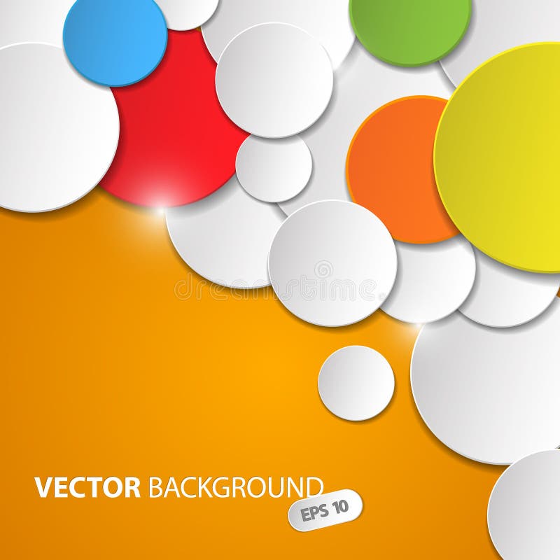 Vector abstracte achtergrond met kleurrijke cirkels stock illustratie Vector abstracte achtergrond met kleurrijke cirkels stock illustratie