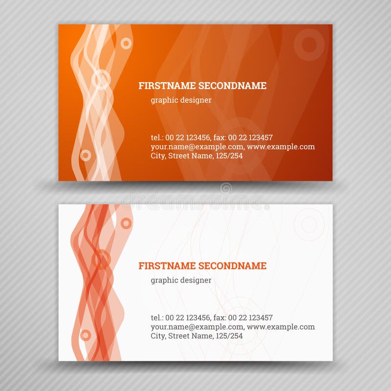 Vector abstracte creatieve adreskaartjes stock illustratie Vector abstracte creatieve adreskaartjes stock illustratie