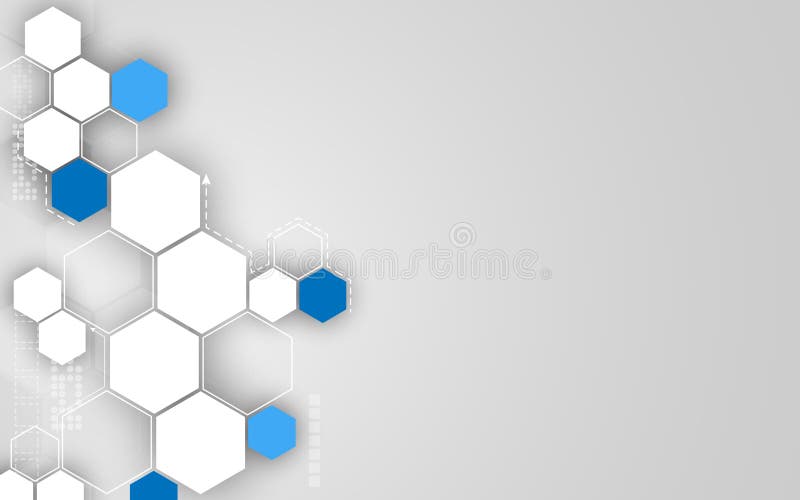 Vector abstracte hexagon schone het ontwerpachtergrond van het technologieconcept