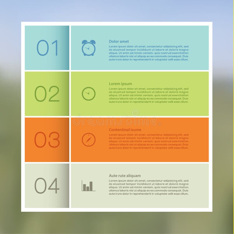 Vector abstract mozaïk achtergrond. Infographic template met ruimte voor uw inhoud stock illustratie