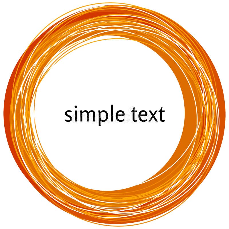 Vector abstracte oranje die wervelingsvorm op witte achtergrond wordt geïsoleerd stock illustratie Vector abstracte oranje die wervelingsvorm op witte achtergrond wordt geïsoleerd stock illustratie