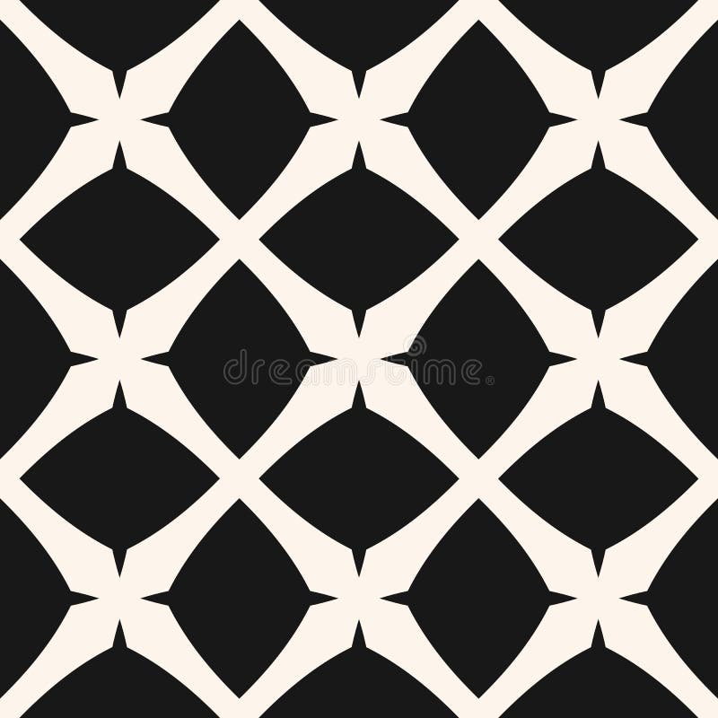 Vector abstrakcyjny geometryczny bezszwowy wzór z dużymi hombusami, mozaiką, siatką royalty ilustracja