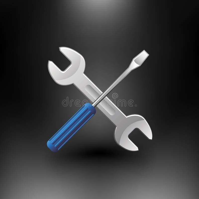 Vector Account and Config Icon royalty free illustration