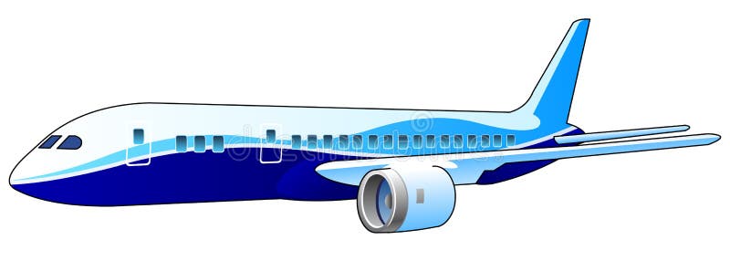 Vector airplane stock vector. Illustration of huge, power - 9876484